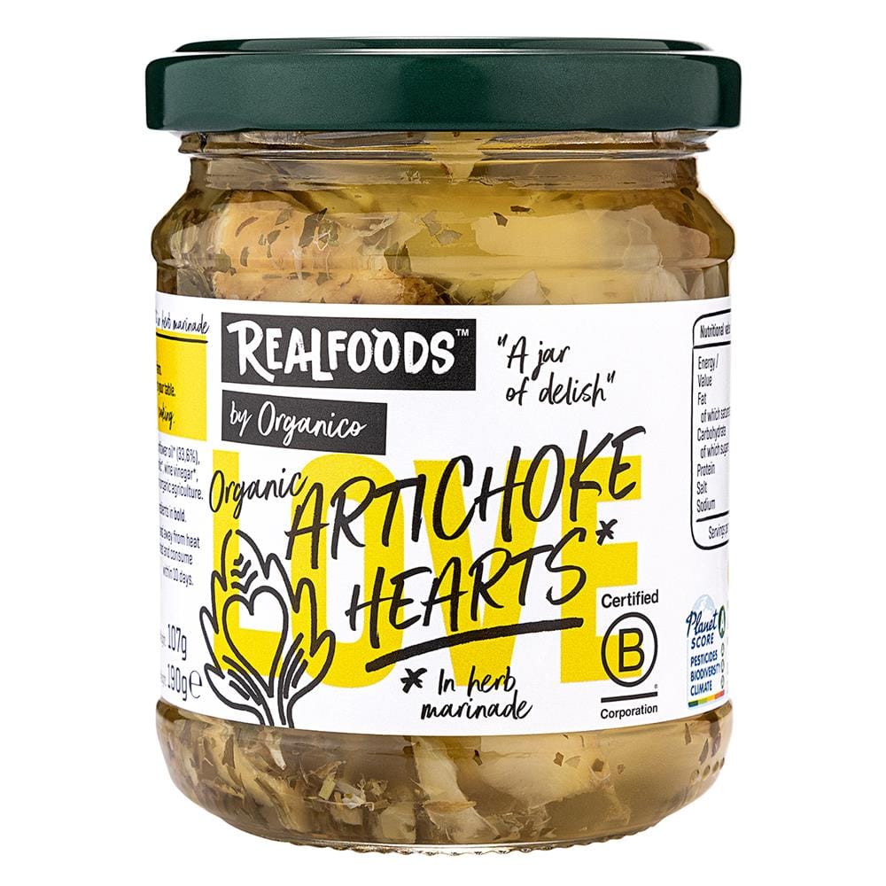 Artichoke Hearts in Herb Marinade 190g by Realfoods