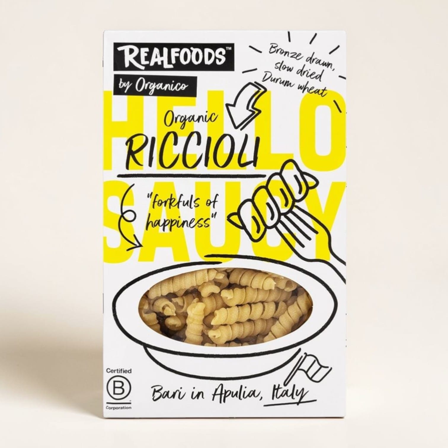 Organic Riccioli Pasta 500g by Realfoods