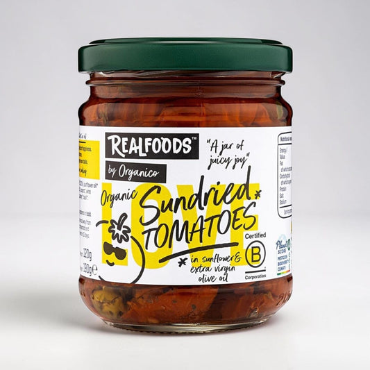 Organic Sun-dried Tomatoes in Oil 190g by Realfoods