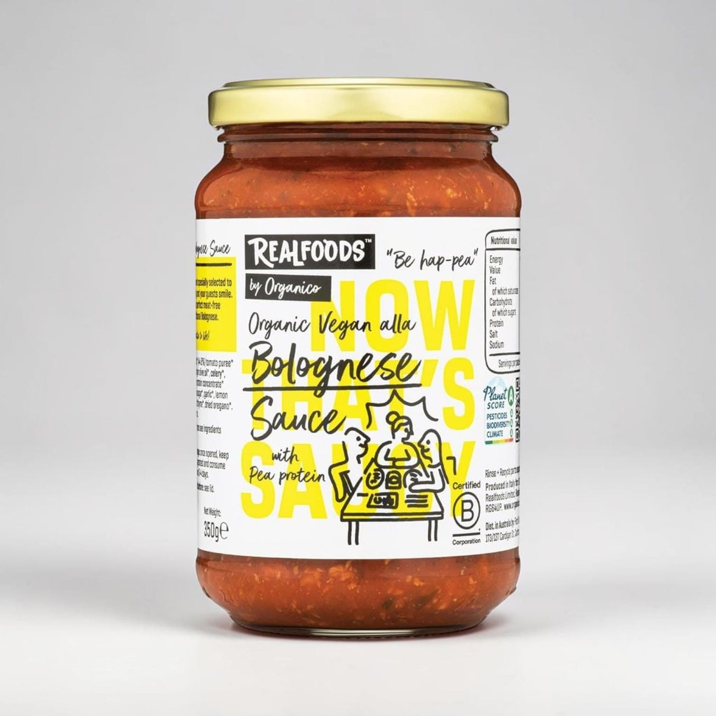 Organic Bolognese Sauce 350g by Realfoods