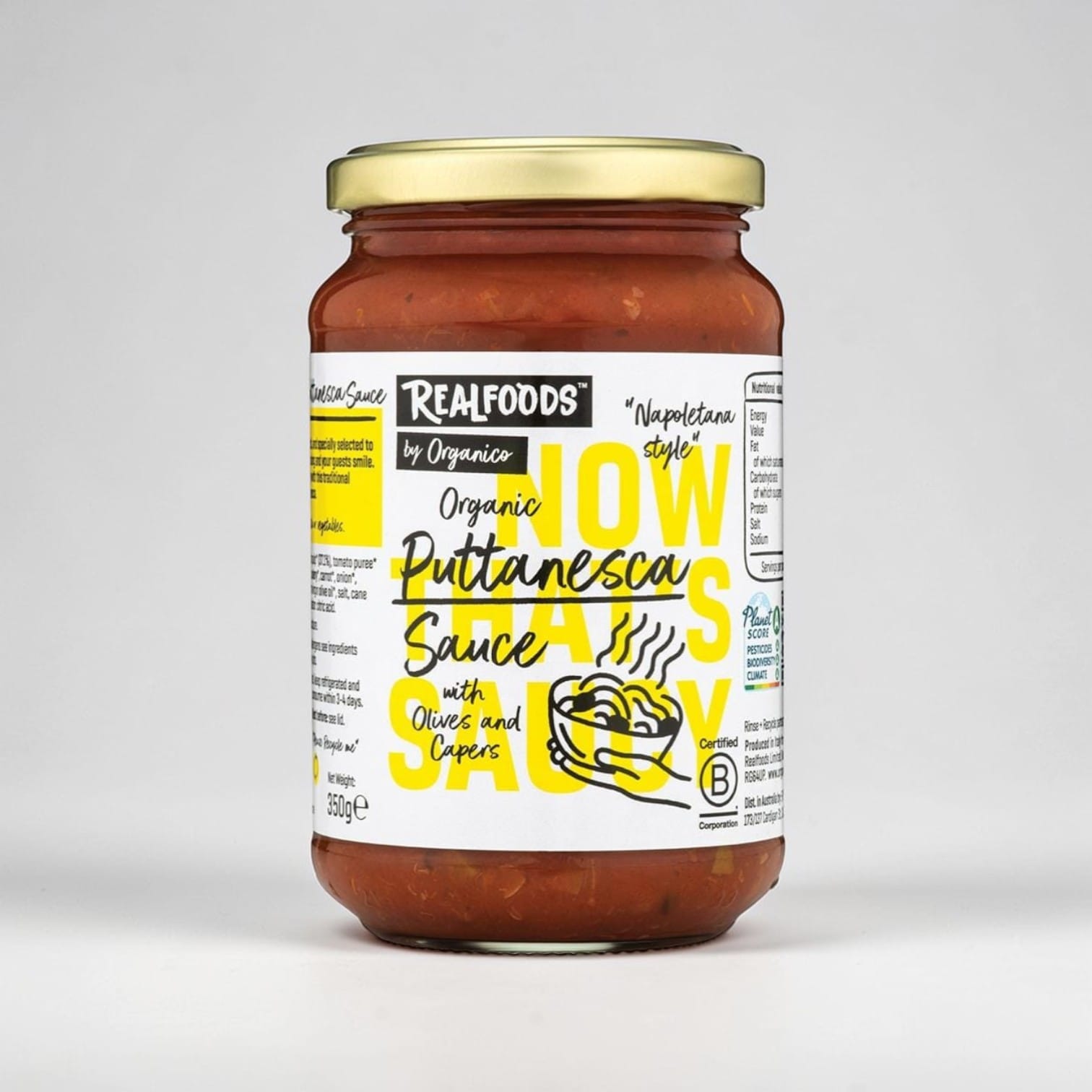 Organic Puttanesca Sauce 350g by Realfoods