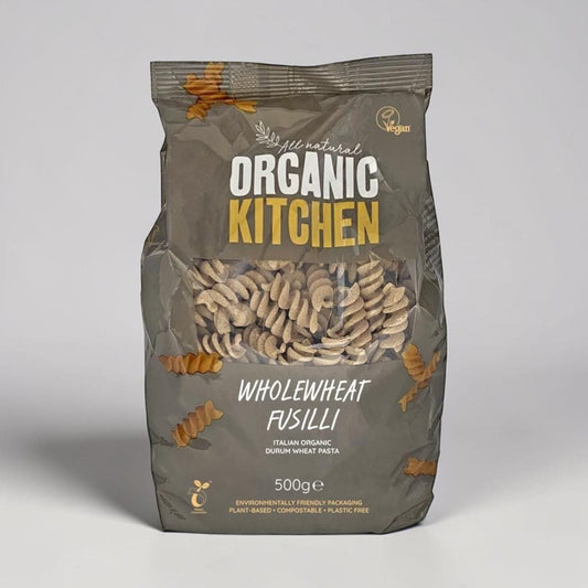 Organic Italian Wholewheat Fusilli 500g by Organic Kitchen