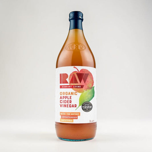 Organic Raw Apple Cider Vinegar with the Mother 1lt by Raw Health