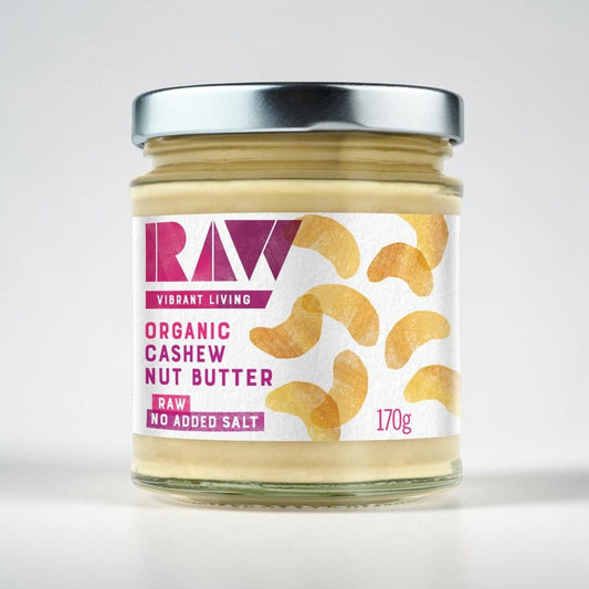 Organic Raw Whole Cashew Butter 170g by Raw Health