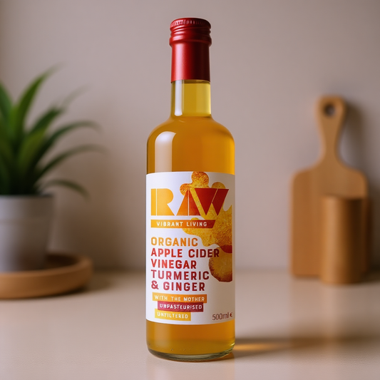 Organic Raw Apple Cider Vinegar with Turmeric & Ginger