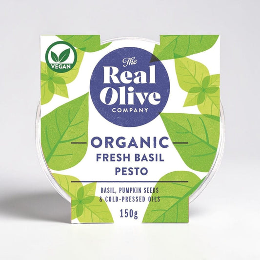 Organic Fresh Basil Pesto 150g by The Real Olive Company
