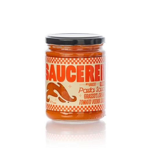 Jar of saucerer pasta sauce 