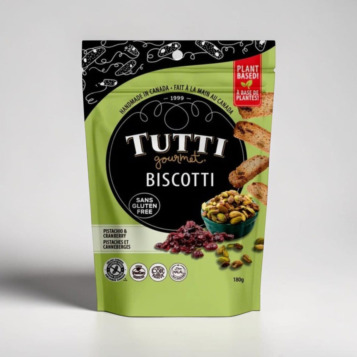 Handmade Pistachio Biscotti 180g by Tutti