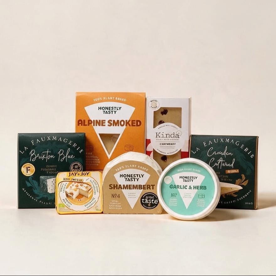 The Vintage Bundle | Preorder Selection box by Saporia | Artisan UK Vegan Cheesemonger & Deli
