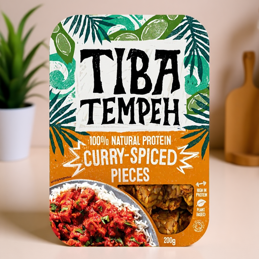 Curry-Spiced Tempeh Pieces 200g