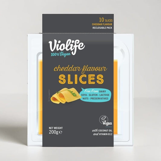 Cheddar Flavour Slices 200g by Violife
