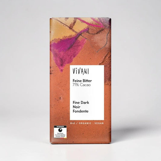 Dark 71% Chocolate Vegan Organic  100g