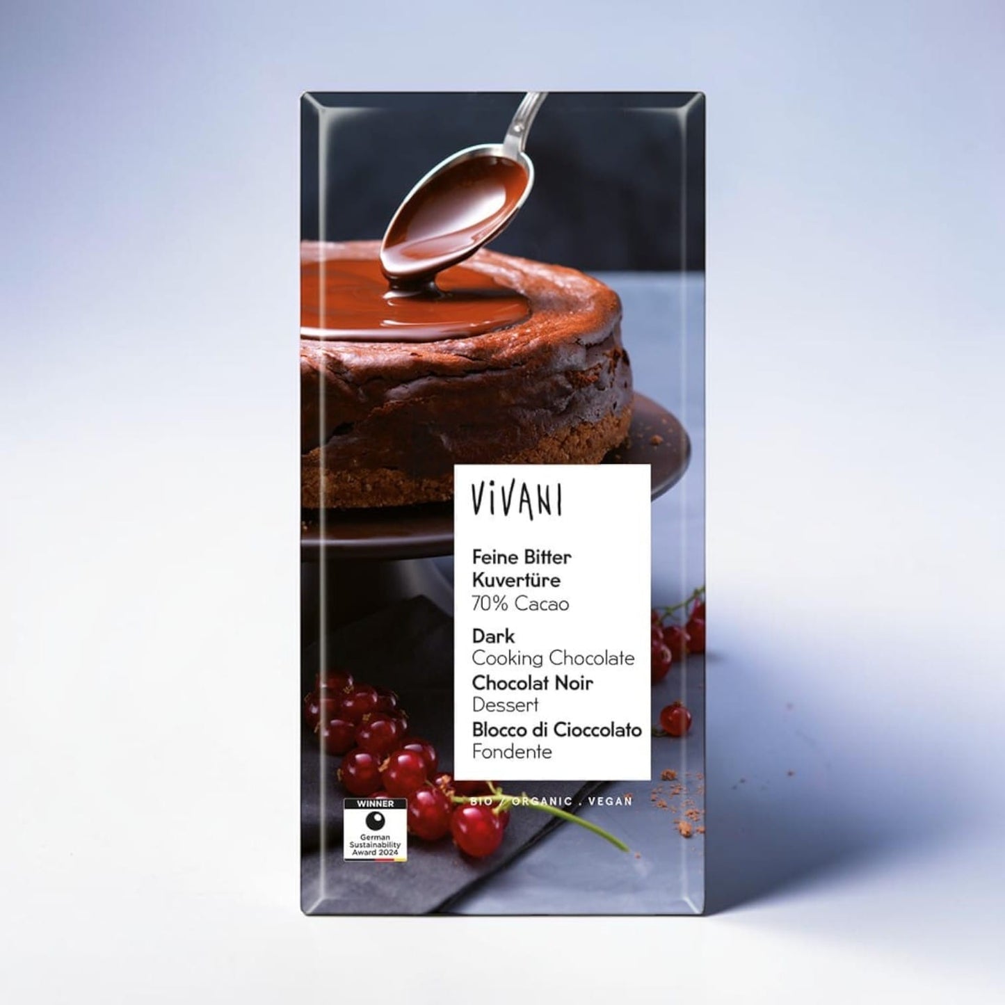 Dark Cooking Chocolate Vegan Organic 200g by Vivani