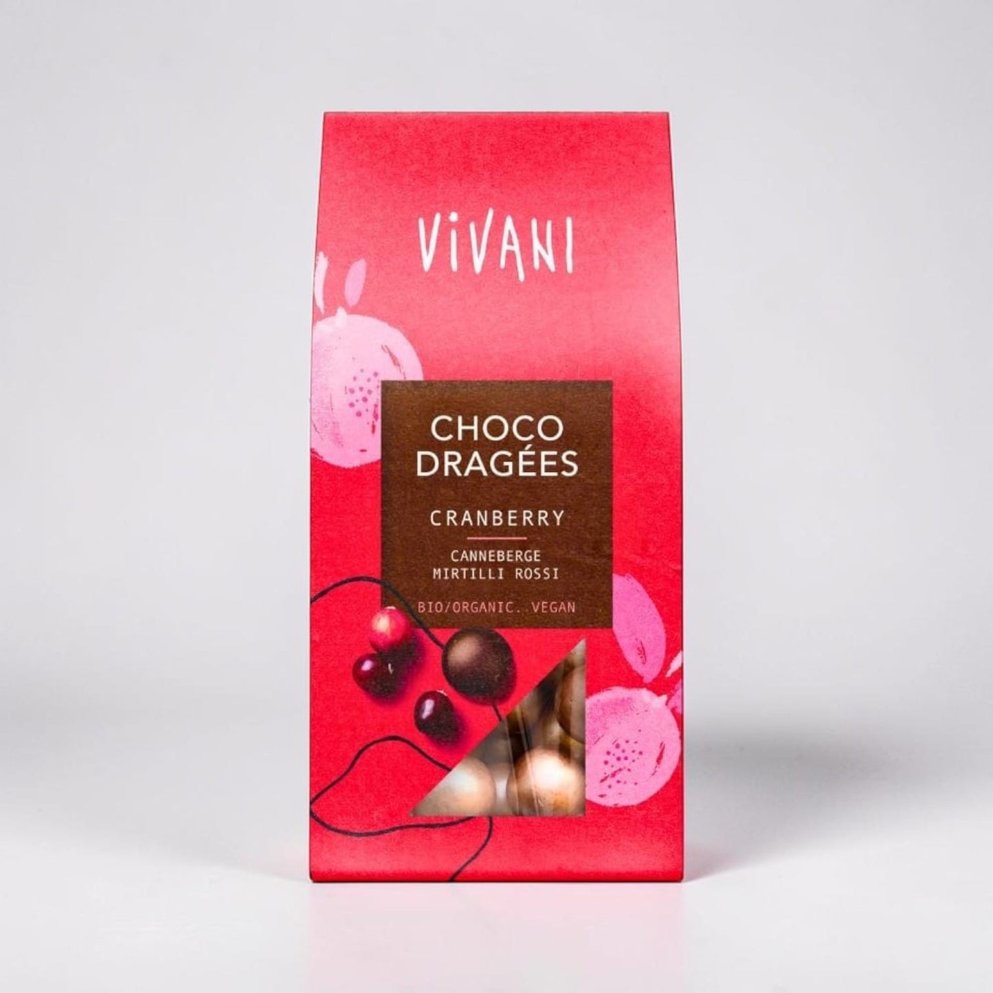 Choco Dragees Cranberry by Vivani