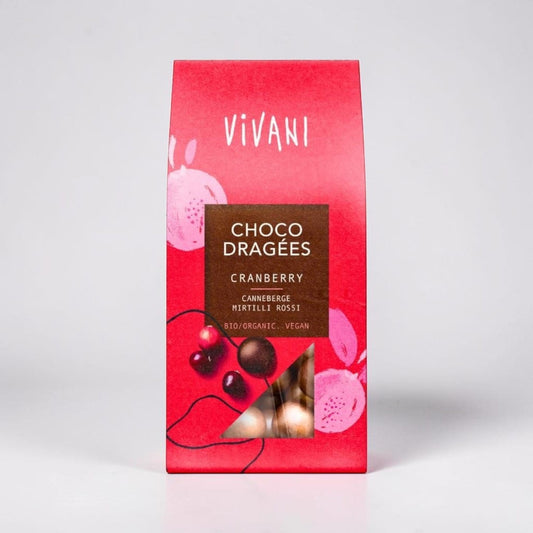 Choco Dragees Cranberry by Vivani