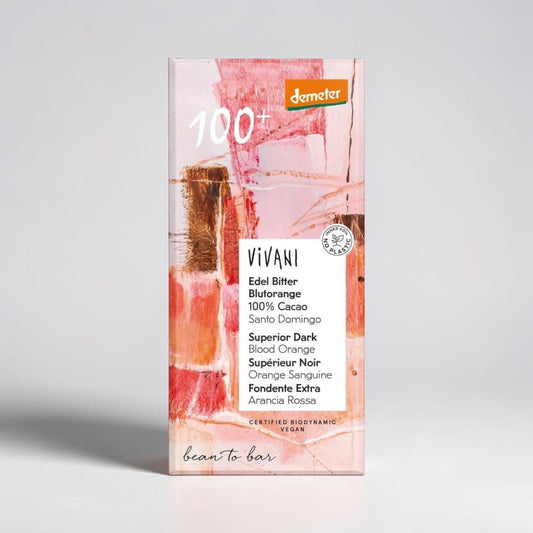 Organic 100% Cocoa Chocolate & Blood Orange by Vivani