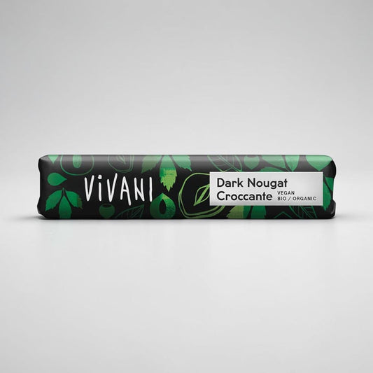 Mini Dark Nougat Croccante Chocolate Vegan Organic 35g