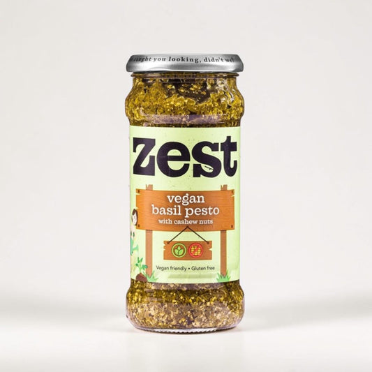 Vegan Basil Pesto Large 340g by Zest