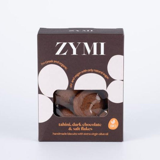 Organic Biscuits with Tahini Dark Chocolate & Salt Flakes
