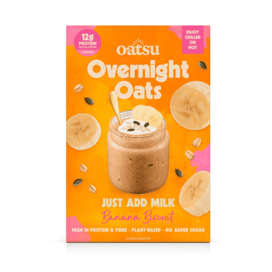 Banana Biscuit Overnight Oats