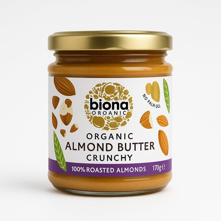 Organic Almond Butter Crunchy 170g