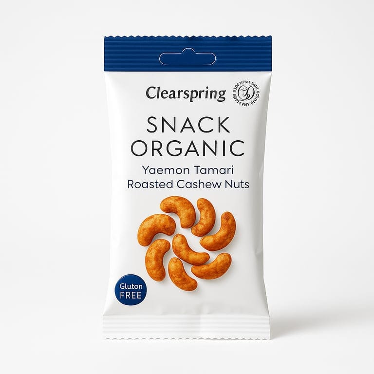 Organic Tamari roasted cashew nuts 30g