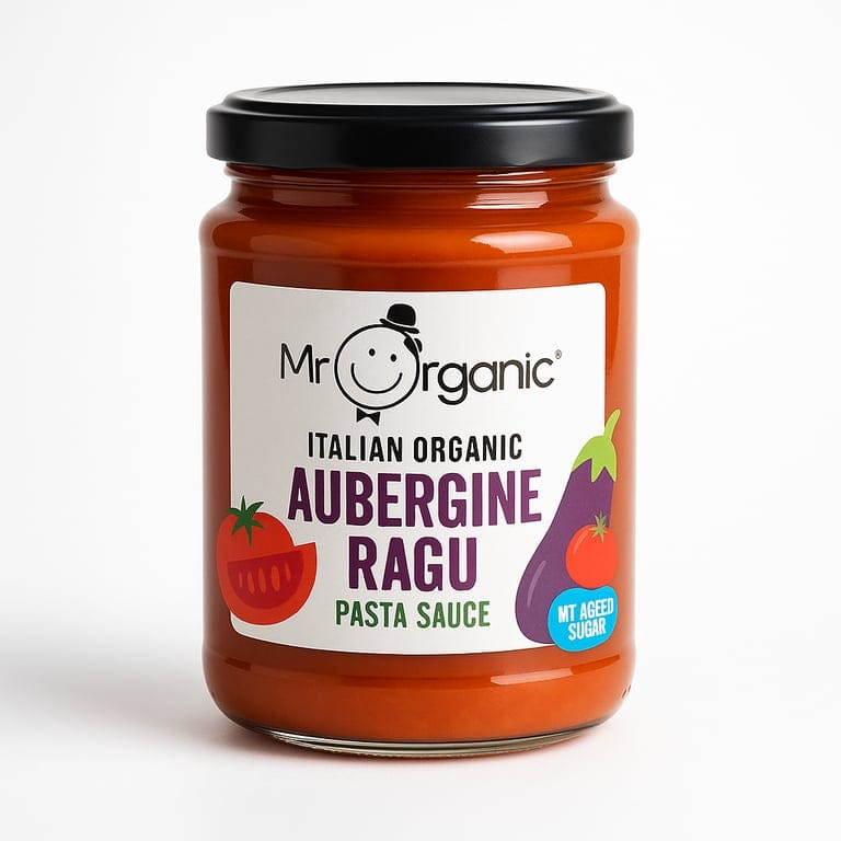 Aubergine Ragu Pasta Sauce 350g by Mr Organic