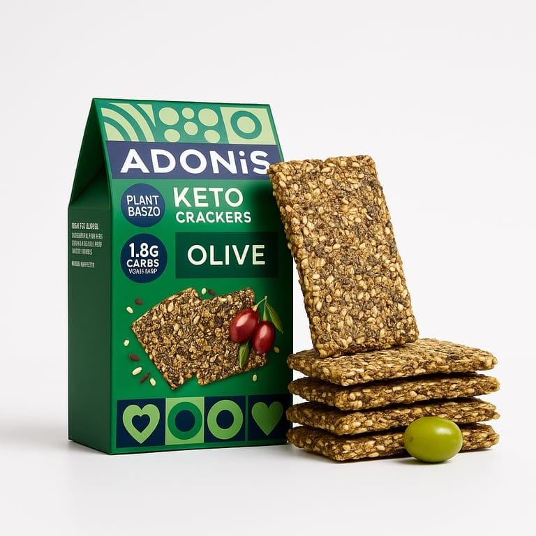 Keto Olive & Chia Seeds Crackers 60g