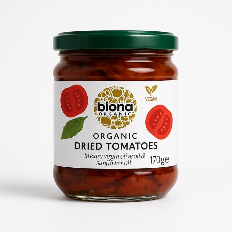 Organic Dried Tomatoes in Extra Virgin Olive Oil 170g