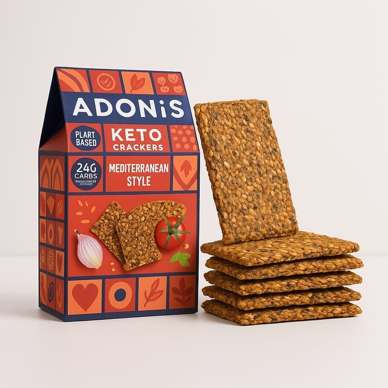 Keto Mediterranean Crackers 60g