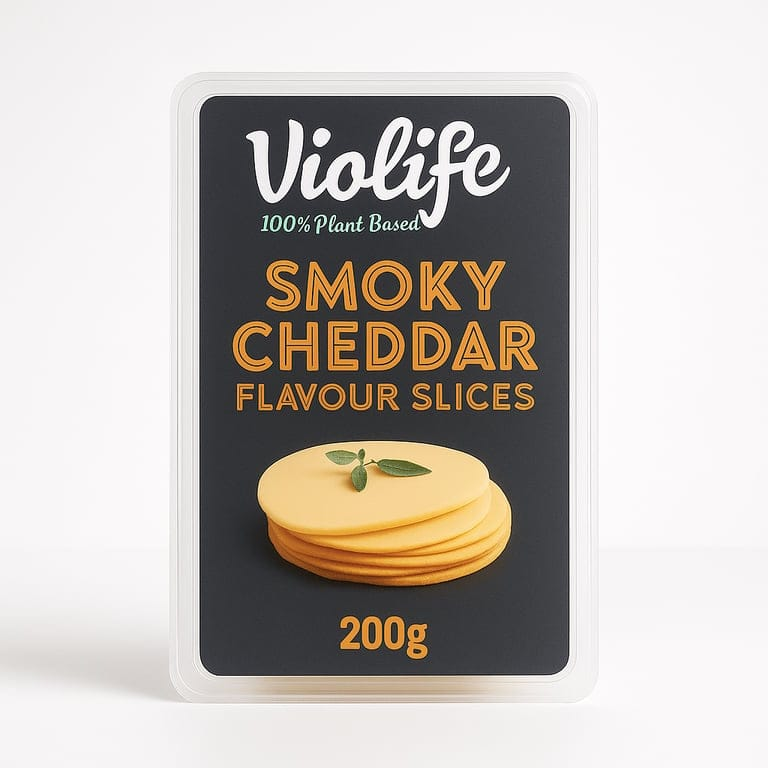 Smoky Cheddar Flavour Slices 200g