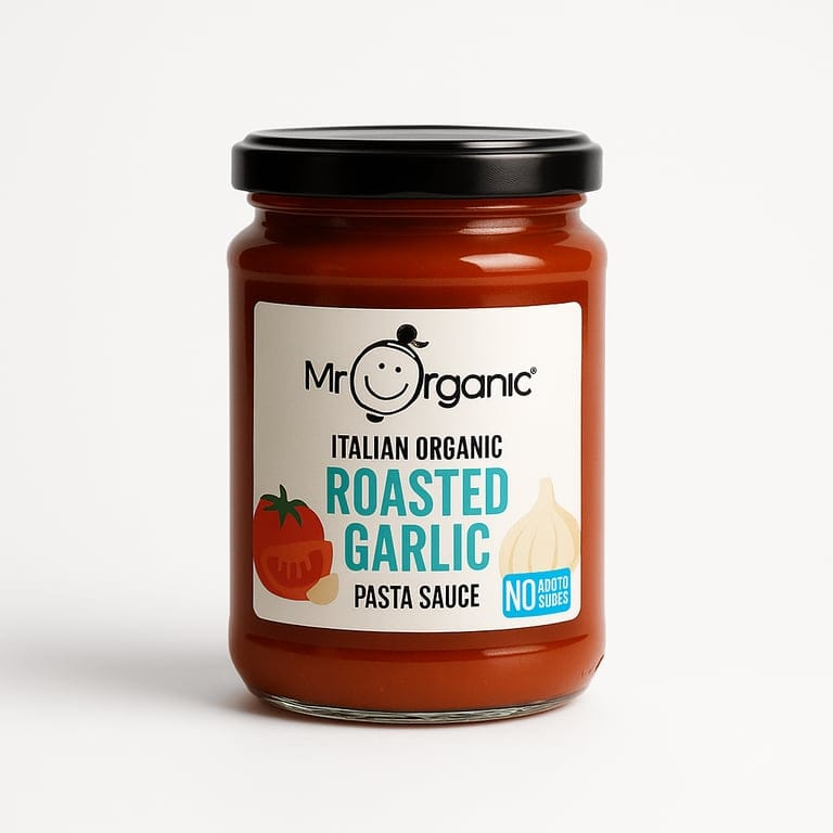 Authentic Italian Roasted Garlic Pasta Sauce 350g by Mr Organic
