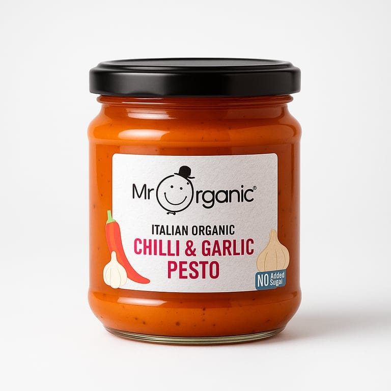 Chilli & Garlic Pesto 190g by Mr Organic