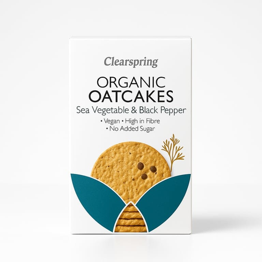 Organic Scottish Oatcakes Sea Veg & Black Pepper 200g