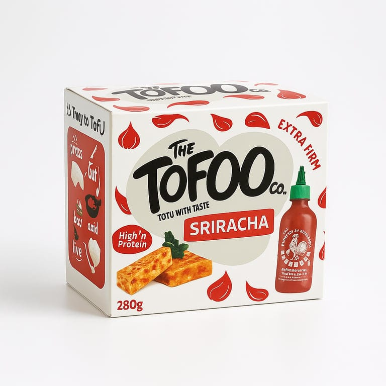 Sriracha Tofu 280g by The Tofoo Company