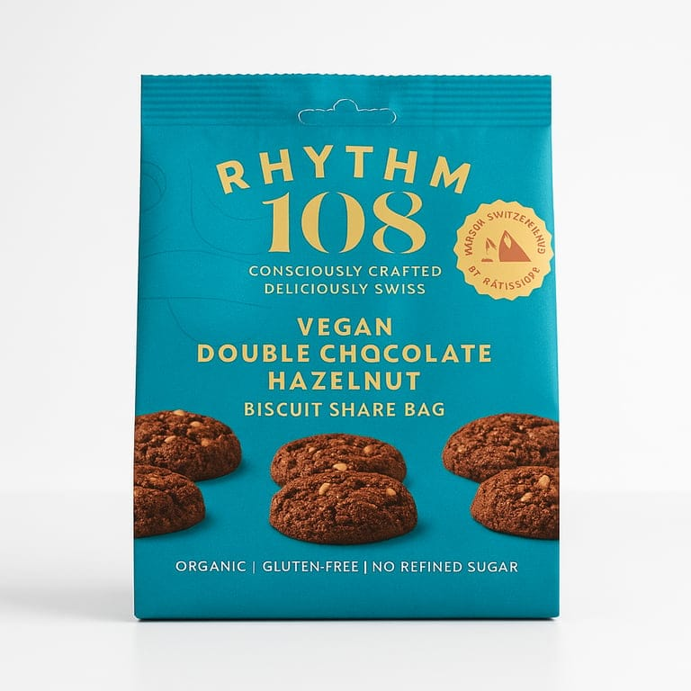 Double Chocolate Hazelnut Tea Biscuit Bag 135g