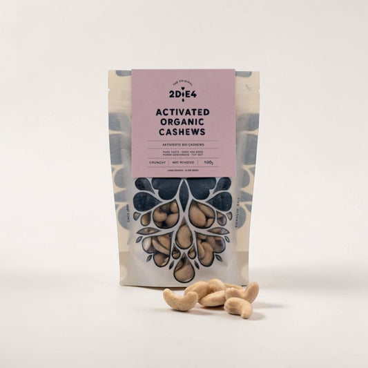Activated Organic Cashews 100g by 2DiE4 Live Foods