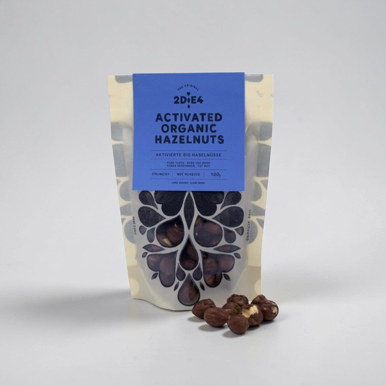 Activated Organic Hazelnuts 100g by 2DiE4 Live Foods