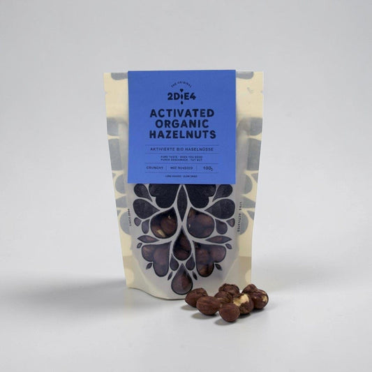 Activated Organic Hazelnuts 100g by 2DiE4 Live Foods