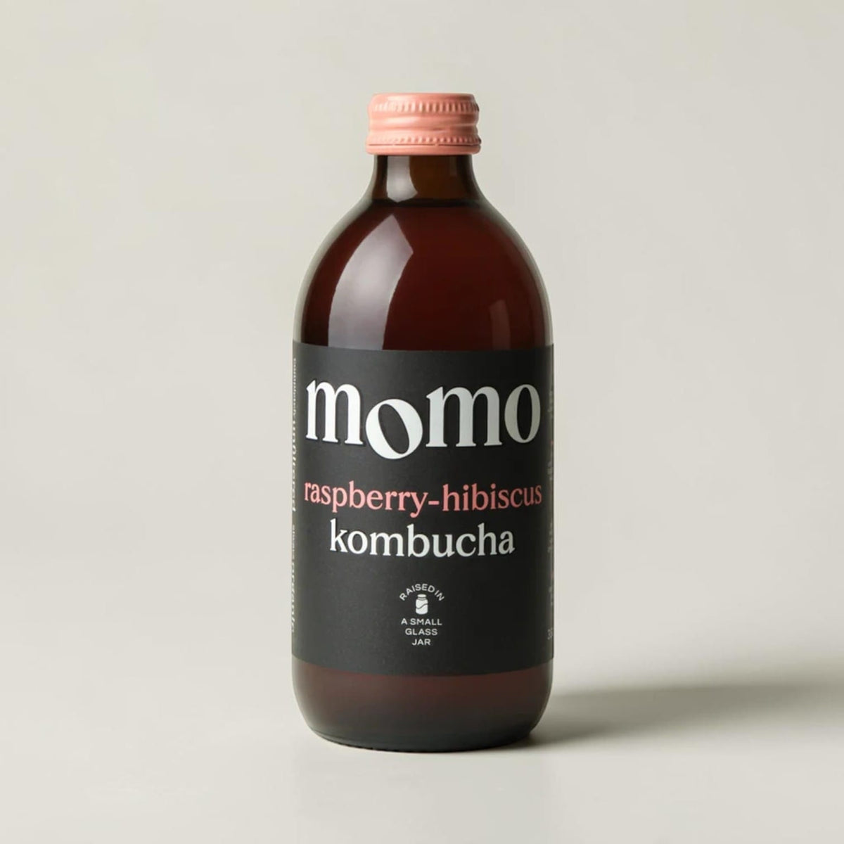 Organic Raspberry-Hibiscus Kombucha by Momo Kombucha
