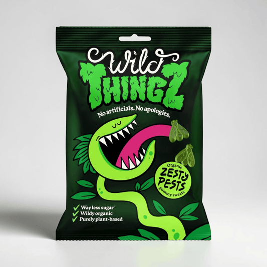 Organic & Sweets Zesty Pests Gummy Sweets 130g by Wild Thingz