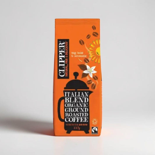 Organic Italian Blend Roast & Ground Coffee 227g by Clipper