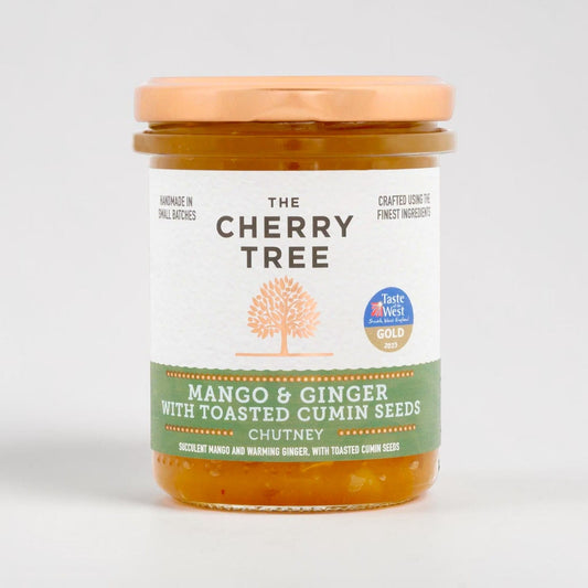Mango and Ginger Chutney with Toasted Cumin Seeds 210g by The Cherry Tree