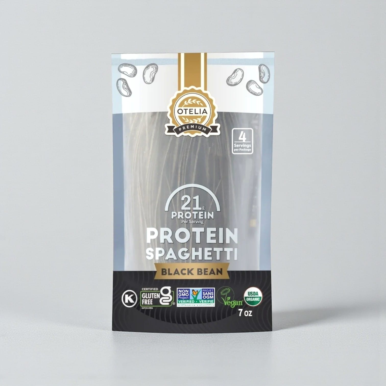 Organic Black Bean Protein Spaghetti by Otelia