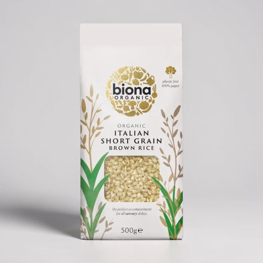 Organic Italian Rice - Brown - Short Grain 500g by Biona