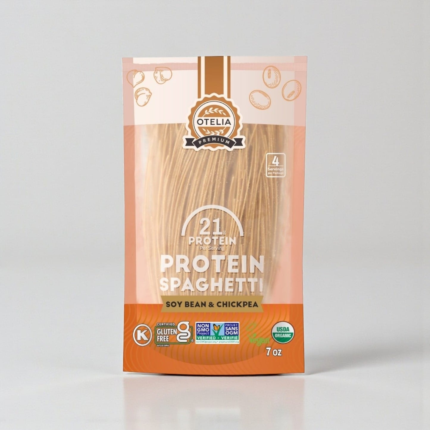 Organic Soy & Chickpea Protein Spaghetti by Otelia