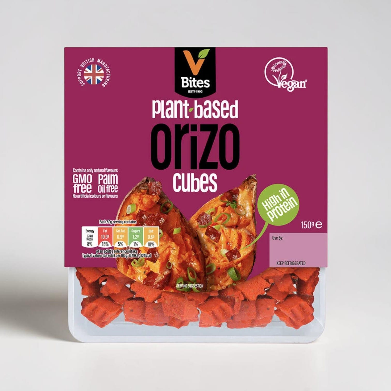 Chorizo Cubes 150g by VBites